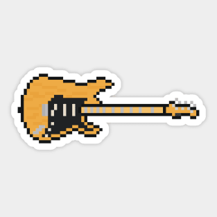 Pixel 1973 Smooth Wood Strat Guitar Sticker